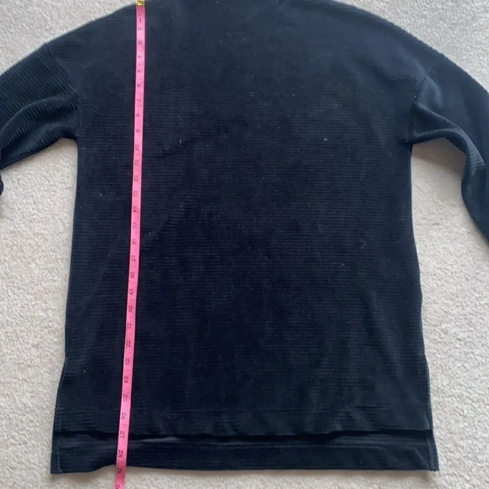 A New Day Women's Mock Turtleneck Velour Rib Tunic Sweatshirt!